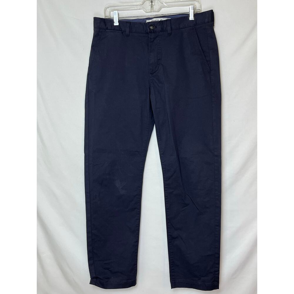 Lacoste Men's Size 33 x 32 Blue Regular Fit Chino Preppy 80s Pants